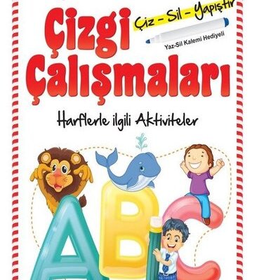 Çıkartmalı Çizgi Çalışmaları – Harflerle ilgili Aktiviteler