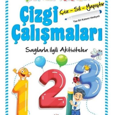 Çıkartmalı Çizgi Çalışmaları – Sayılarla ilgili Aktiviteler